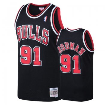 Chicago Bulls #91 Dennis Rodman Hardwood Classics Jersey