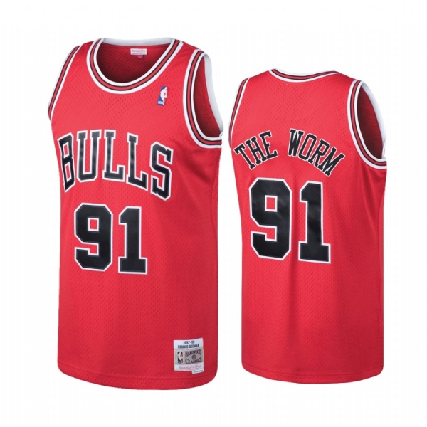 Chicago Bulls #91 Dennis Rodman Hardwood Classics Jersey