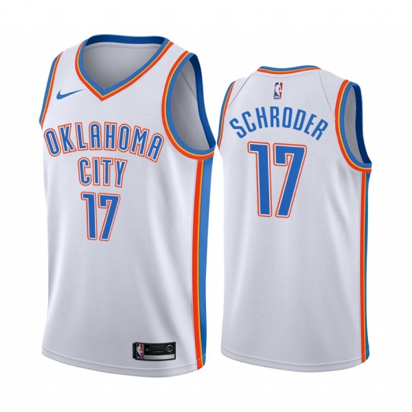 Oklahoma City Thunder #17 Dennis Schroder Association Jersey