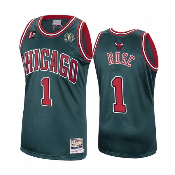 Chicago Bulls #1 Derrick Rose Hardwood Classics Jersey