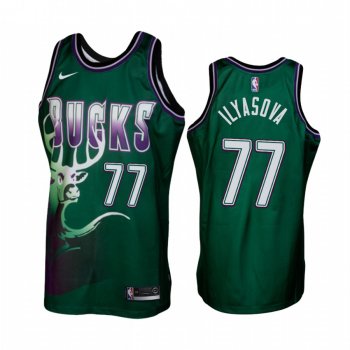 Ersan Ilyasova Bucks Green Hardwood Classics Jersey