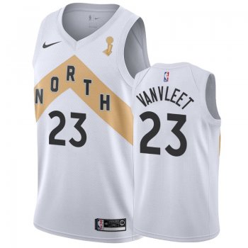 Toronto Raptors #23 Fred VanVleet Finals Champions Jersey