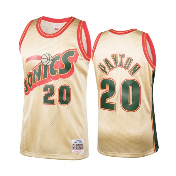 Seattle SuperSonics #20 Gary Payton Hardwood Classics Jersey