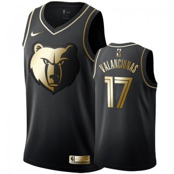 Memphis Grizzlies #17 Jonas Valanciunas Golden Edition Jersey