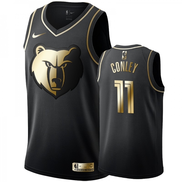 Memphis Grizzlies #11 Mike Conley Golden Edition Jersey