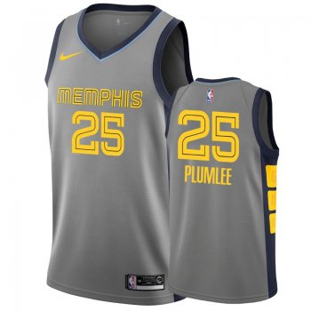 Memphis Grizzlies #25 Miles Plumlee City Jersey