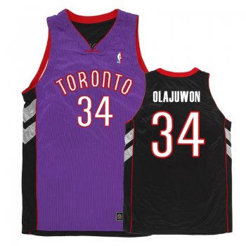 Toronto Raptors #34 Hakeem Olajuwon Throwback Jersey