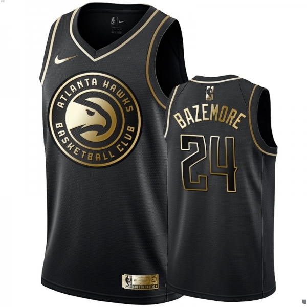 Atlanta Hawks #24 Kent Bazemore Golden Edition Jersey