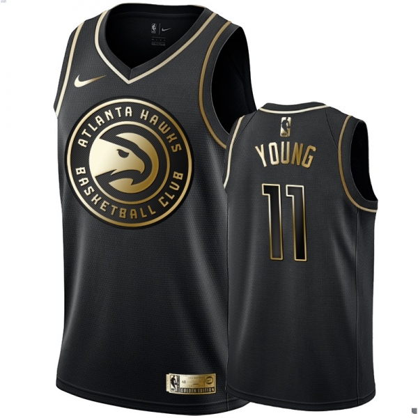 Atlanta Hawks #11 Trae Young Golden Edition Jersey