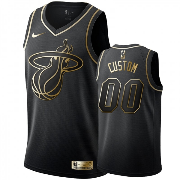 Heat Custom Black Golden Edition #00 Jersey