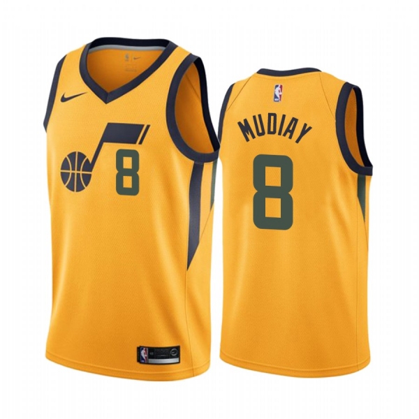 Utah Jazz #8 Emmanuel Mudiay Statement Jersey