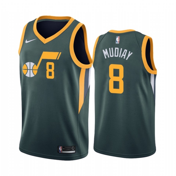 Utah Jazz #8 Emmanuel Mudiay Earned Jersey