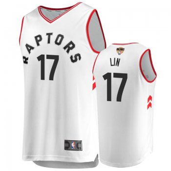 Raptors Jeremy Lin White 2019 NBA Finals Association Replica Jersey