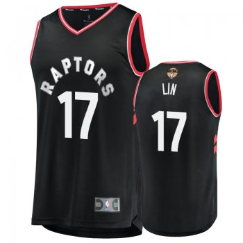 Toronto Raptors #17 Jeremy Lin NBA Finals Jersey