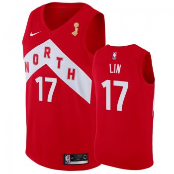 Toronto Raptors #17 Jeremy Lin Finals Champions Jersey