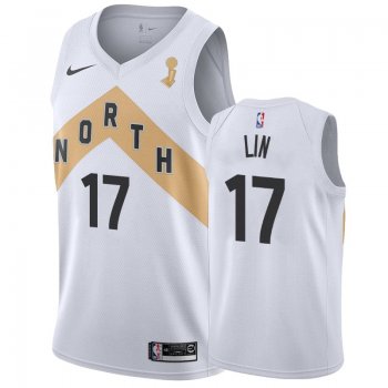 Toronto Raptors #17 Jeremy Lin Finals Champions Jersey