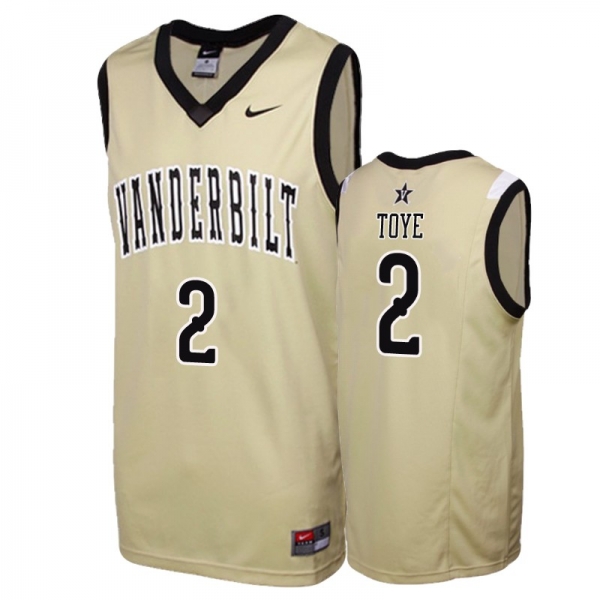 NCAA Basketball #2 Joe Toye Replica Jersey