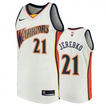 Golden State Warriors #21 Jonas Jerebko Hardwood Classics Jersey