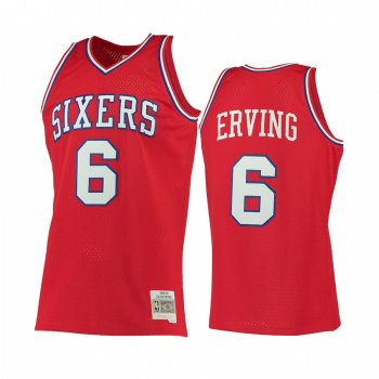 Philadelphia 76ers #6 Julius Erving Hardwood Classics Jersey