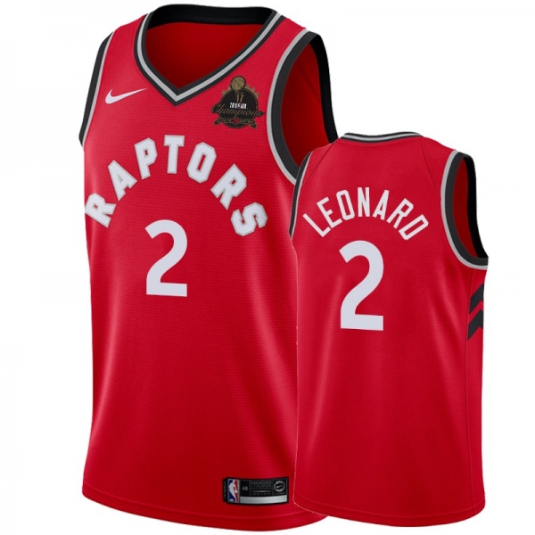 Kawhi Leonard Toronto Raptors 2019 Finals Champions Men's Icon Jersey