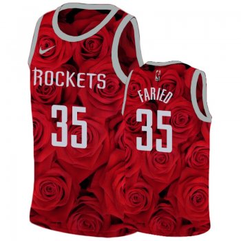 Houston Rockets Kenneth Faried Red National Flower Jersey