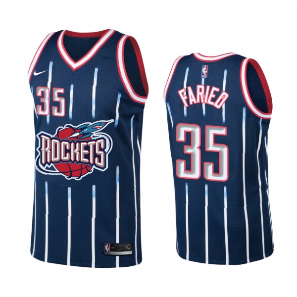 Houston Rockets #35 Kenneth Faried Hardwood Classics Jersey