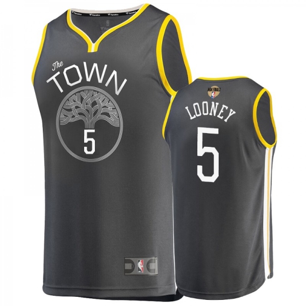 Golden State Warriors #5 Kevon Looney NBA Finals Jersey