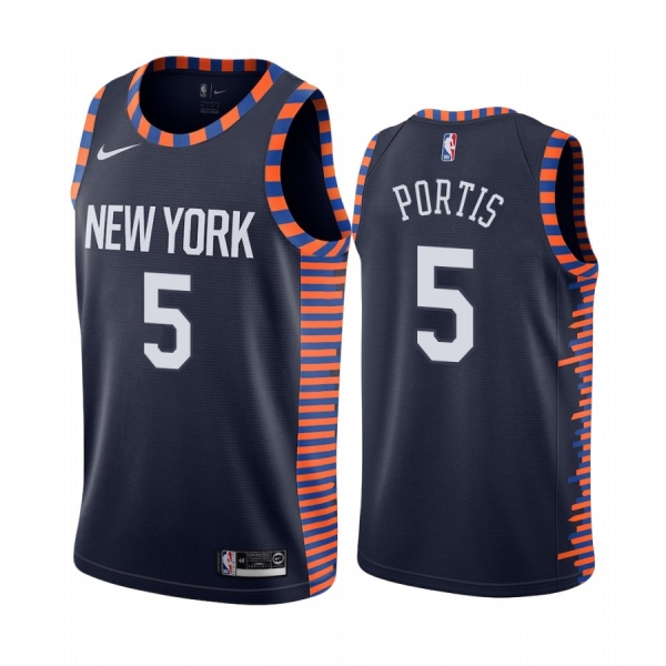 New York Knicks #5 Bobby Portis City Jersey