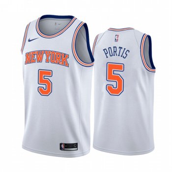 New York Knicks #5 Bobby Portis Statement Jersey