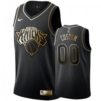 New York Knicks #00 Custom Golden Edition Jersey