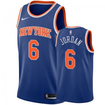 Men's Knicks DeAndre Jordan Blue Icon Jersey