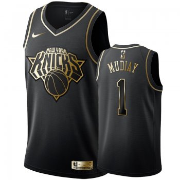 New York Knicks #1 Emmanuel Mudiay Golden Edition Jersey