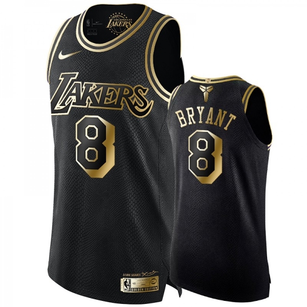 Los Angeles Lakers #8 Kobe Bryant Golden Edition Jersey