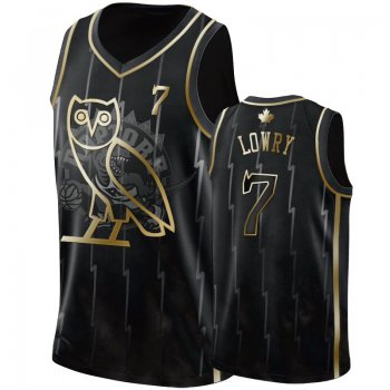 Kyle Lowry Toronto Raptors OVO Black Golden Edition Jersey