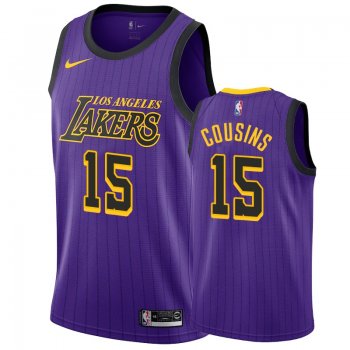 Los Angeles Lakers #15 DeMarcus Cousins City Jersey