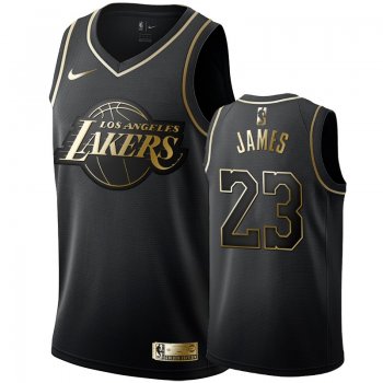 Los Angeles Lakers #23 LeBron James Golden Edition Jersey