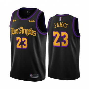 Los Angeles Lakers #23 LeBron James City Jersey