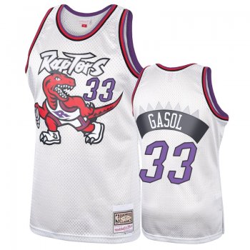 Toronto Raptors #33 Marc Gasol Hardwood Classics Jersey