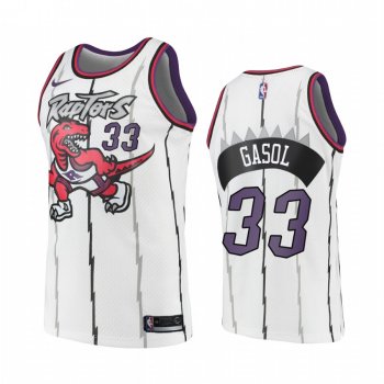 Toronto Raptors #33 Marc Gasol Hardwood Classics Jersey