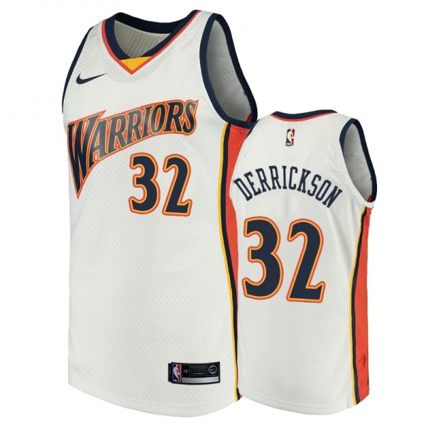 Golden State Warriors #32 Marcus Derrickson Hardwood Classics Jersey