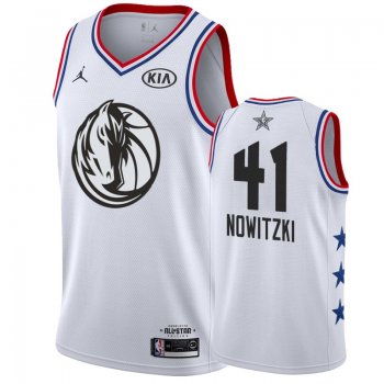 Mavericks Dirk Nowitzki 2019 All-Star Jersey - White