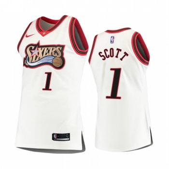 Philadelphia 76ers #1 Mike Scott Hardwood Classics Jersey