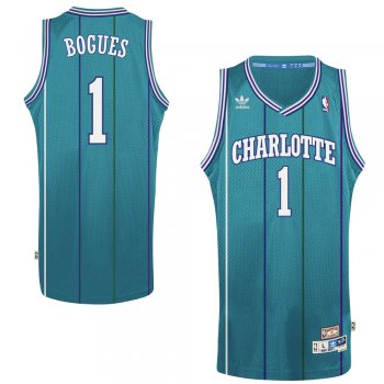 Charlotte Hornets Muggsy Bogues Hardwood Classics Jersey