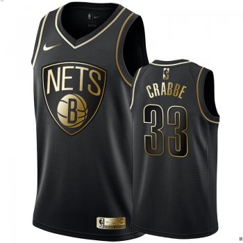 Brooklyn Nets #33 Allen Crabbe Golden Edition Jersey