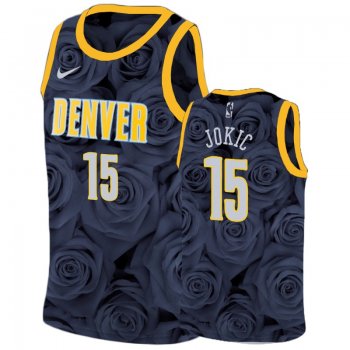 Denver Nuggets Nikola Jokic Black National Flower Jersey