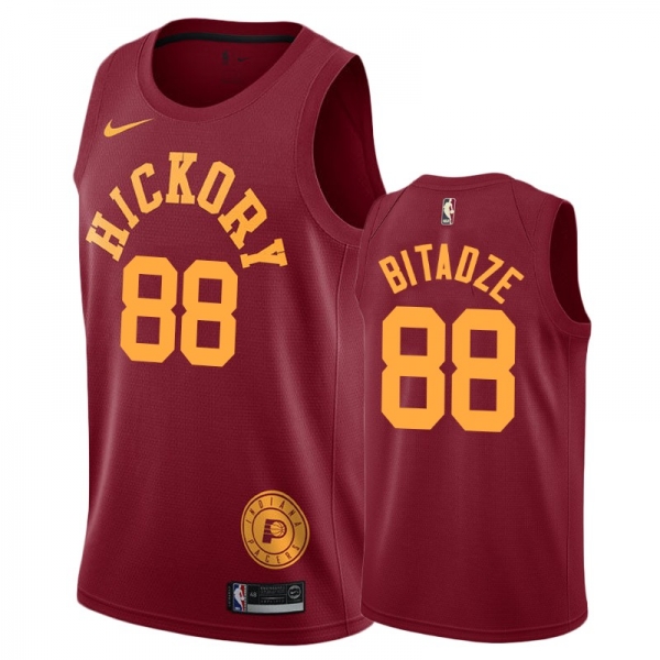 Indiana Pacers #88 Goga Bitadze Hardwood Classics Jersey