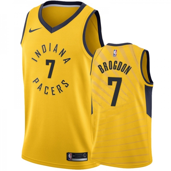 Indiana Pacers #7 Malcolm Brogdon Statement Jersey