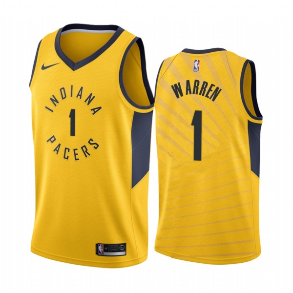 Indiana Pacers #1 T.J. Warren Statement Jersey