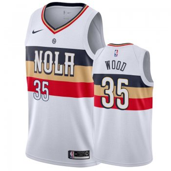 New Orleans Pelicans #35 Christian Wood Earned Jersey