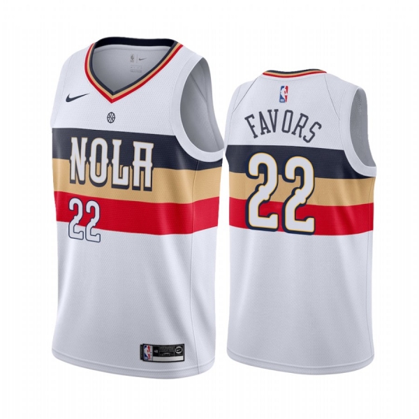 New Orleans Pelicans #22 Derrick Favors Earned Jersey